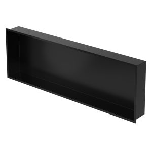 Nicho de ducha 90x30 cm acero inoxidable negro