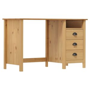 Escritorio hill con 3 cajones madera de pino 120x50x74 cm