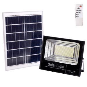 Proyector LED solar 200w 6500k panel: 6v/20w batería: 3,2v/15000mah contro