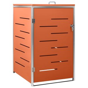 vidaXL cobertizo para un contenedor basura acero 69x77,5x115 cm