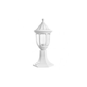 Poste exterior serie angélica - fab - blanco - clásico - 42,7x16,6 cm - ip4