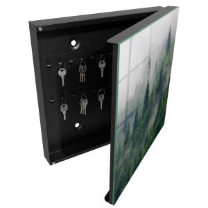 Caja guarda llaves 30x30x5 bosque brumoso, apertura derecha tulup