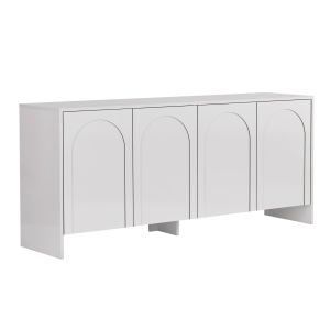 Aparador de madera <<arlen>> - 180 x 45 x 80 cm - blanco