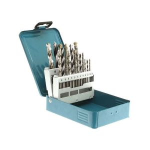 Cofre Makita de 18 brocas cilíndricas para madera, acero y hormigón - d-462