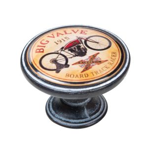 Tirador valvula grande oxido decapado 37mm, lote de 12