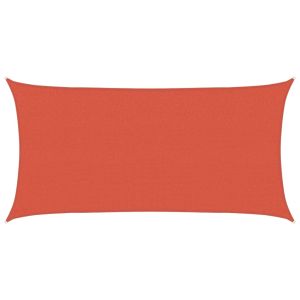 vidaXL toldo de vela hdpe terracota 160 g/m² 2x3,5 m