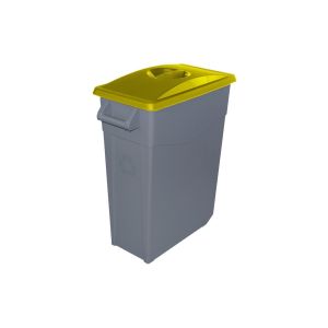 65 l - tapa cerrada | amarillo | contenedor de basura denox  65, 85 y 110