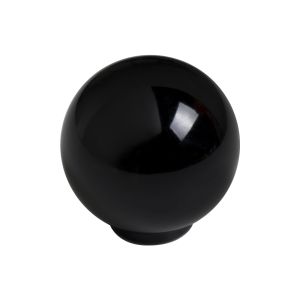 Tirador bola abs 24mm negro brillo lote de 75