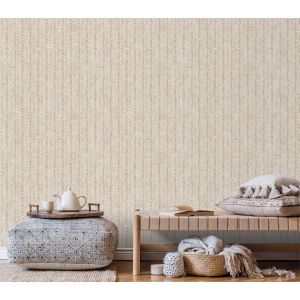 Papel pintado texturizado etnico tnt espigas beige