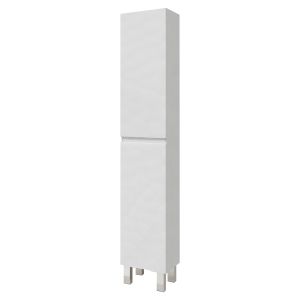 Columna de almacenaje independiente lila - 30 cm - blanco - 2 puertas