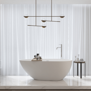 Bañera moderna solid surface helsinki exenta  150 cm