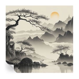 Murales autoadhesivos paisaje oriental 250x250 tulup