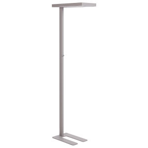 Lámpara LED de pie taurus con regulador de intensidad metal plateado