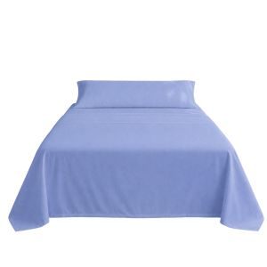 Juego de sábanas azul cama 135cm 144 hilos donegal collections