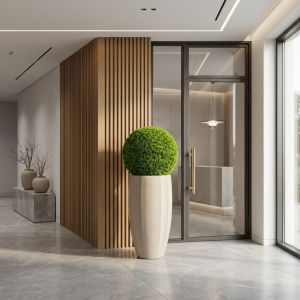 Esfera de boj artificial jibuti verde lima ø 38 cm hdpe | naturing monde