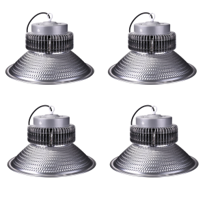 4x campana LED, 15.000 lm, 150w, iluminación comercial, luzfría 6000k, ip20