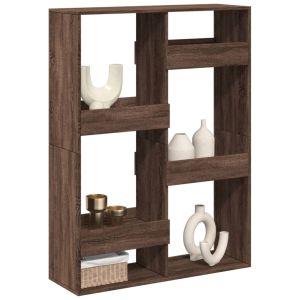 Librerías madera marrón roble 100x33x135 cm