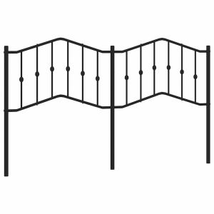 vidaXL cabecero de metal negro 180 cm