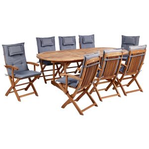 Conjunto de comedor marrón maui ii