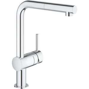 Mezclador de fregadero grohe minta 32168000 - ducha extraíble - caño en l -