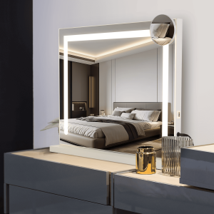 Nettlife espejo de baño LED blanco 42x12