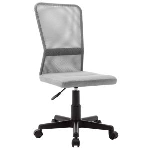 Silla de oficina de tela de malla gris 44x52x100 cm oif112380