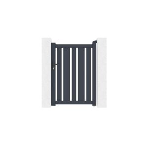 Puerta peatonal de aluminio 1m veymont a.140cm
