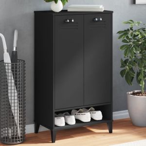 Mueble zapatero viken madera de ingeniería negra