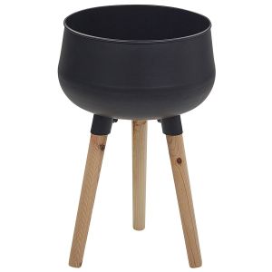 Maceta con patas agros 30 cm metal negro