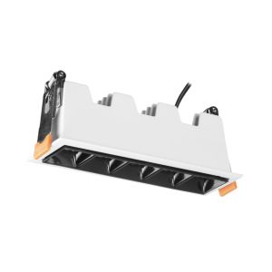 Forlight jim - downlight empotrable de techo LEDx5 rectangular luz cálida