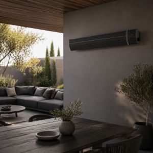 Calentador cerámico por infrarrojos negro calore nero 1500 sined