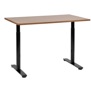 Escritorio de altura regulable manual destinas 120 cm 72 cm marrón/negro