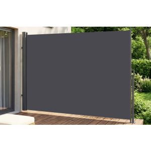 Paraviento lateral retráctil paraexterior pilat 5x1,8 m, gris