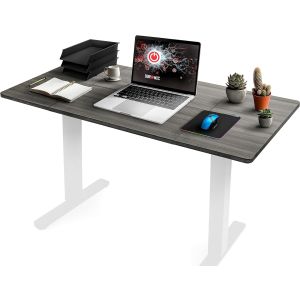 Duronic tt140 gy tablero de escritorio | 140 x 60 x 1,9 cm | color gris