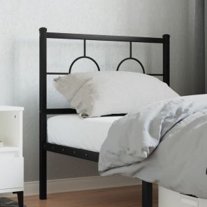 Cabecero de metal negro 75 cm eso6659