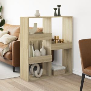 Librerías madera roble sonoma 100x33x115 cm
