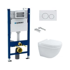 Pack cisterna geberit duofix + delta blanco 20 + wc duravit starck 3