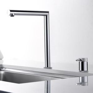 Imex - grifo monomando de cocina alto cromado serie itaca