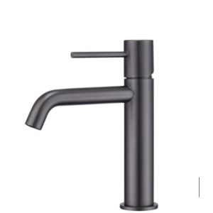 Monomando lavabo black gun metal cromo serie monza