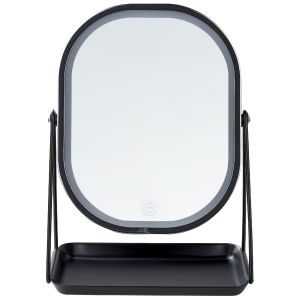 Espejo de maquillaje LED dordogne plateado