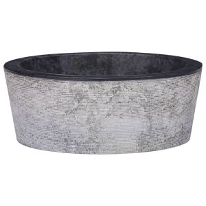 Lavabo mármol negro ø40x15 cm es2942