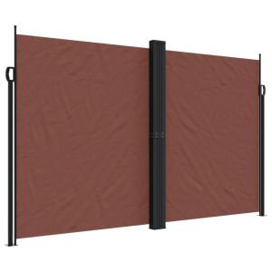 vidaXL toldo lateral retráctil marrón 200x1200 cm