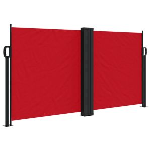 vidaXL toldo lateral retráctil rojo 120x1000 cm