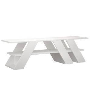 Mesa tv diseño blanco 40x140x34 cm