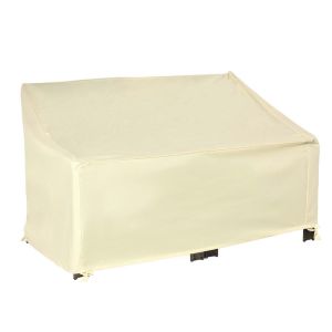 Funda protectora de banco 140x84x94 cm tela oxford color beige Outsunny