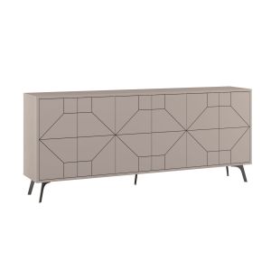 Aparador de madera <<dune>> - 184 x 35 x 77 cm - moka claro
