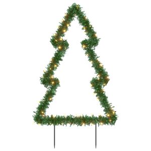 vidaXL árbol de navidad luces decorativas con estacas 80 LED 60 cm