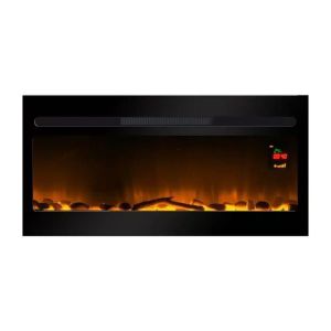 Chemin'arte - chimenea eléctrica empotrable elysée 90 cm efecto llamas LED,
