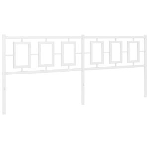 vidaXL cabecero de metal blanco 200 cm