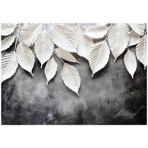 Papel pintado hojas moderno 400x280 fotomurales dormitorio